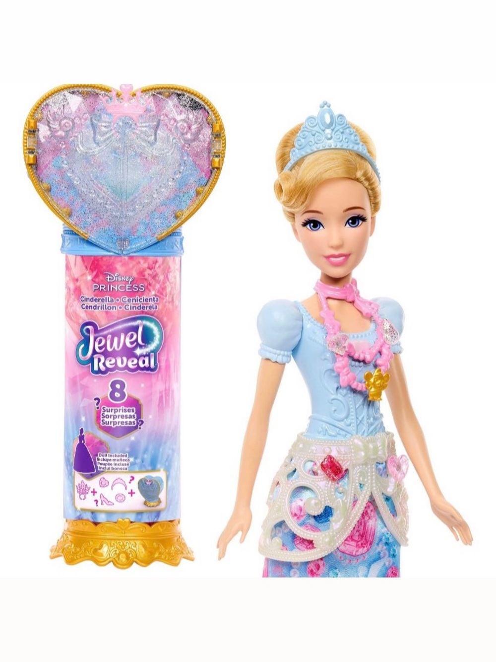 NIP. DISNEY Cinderella Jewel Reveal Doll